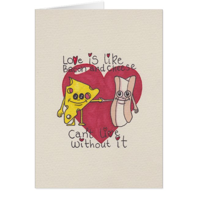 El amor es como el tocino y el queso (Frente)
