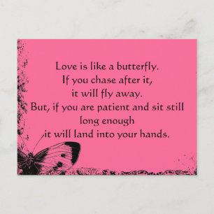 El amor es como una postal de mariposa