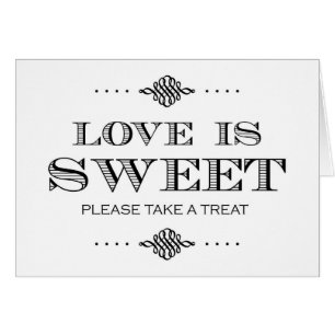 El amor es dulce toma por favor una invitación