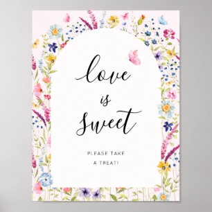 El amor es dulce, toma un regalo Señal de Despedid
