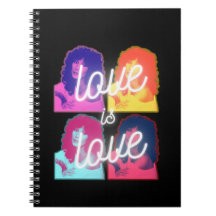 El amor es el amor Cher LGBTQ Pride Mes Cuaderno