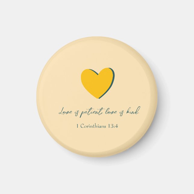 El amor es el amor del paciente es un imán amable (Frente)