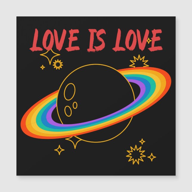 El amor es el amor. Planeta arcoiris. LGBTQ+orgull (Anverso)