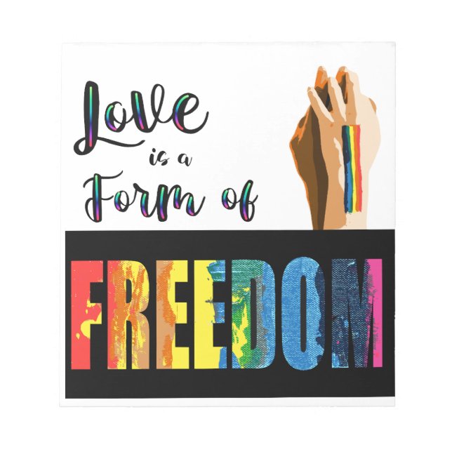 El amor es el bloc de notas de la libertad (Frente)