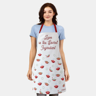 El amor es el ingrediente secreto delantal