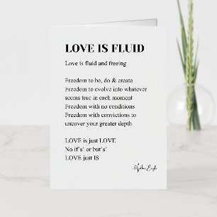 El amor es fluido poema poesía 