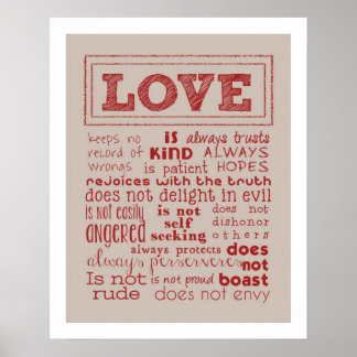 El amor es..... Imprimir arte de tipografía