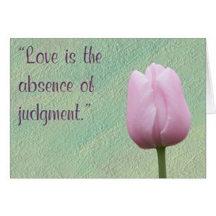 El amor es la ausencia de la tarjeta de felicitaci