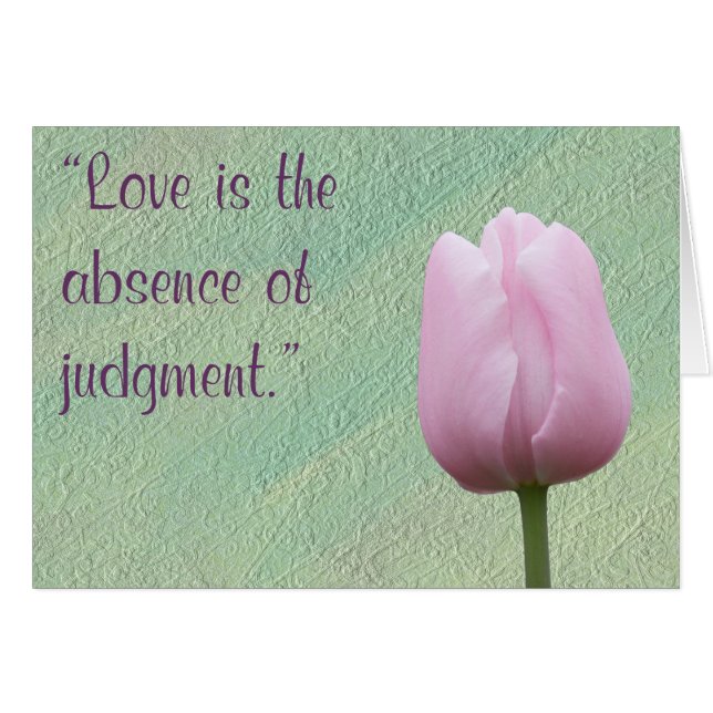 El amor es la ausencia de la tarjeta de felicitaci (Anverso (Horizontal))
