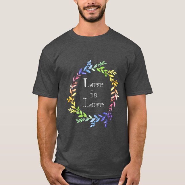 El amor es la camiseta del Orgullo del Amor (Anverso)