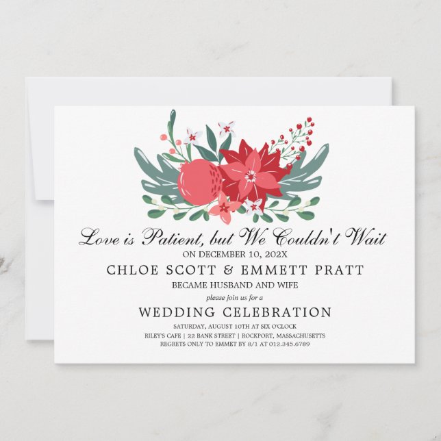 El amor es la invitación a la Invitación del Boda  (Anverso)