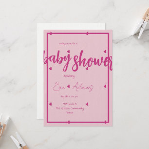 El amor es la invitación de Baby Shower de la cole
