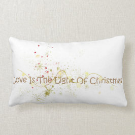 El amor es la luz de la almohada del navidad