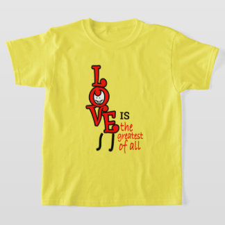 El Amor Es La Mayor De Todas Las Camisetas Infanti