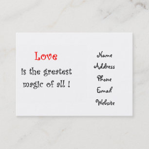 El amor es la mayor magia de todas las tarjetas !-