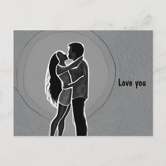 El amor es la postal del amor (Anverso)