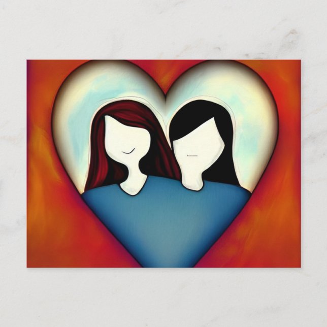 El amor es la postal del amor (Anverso)