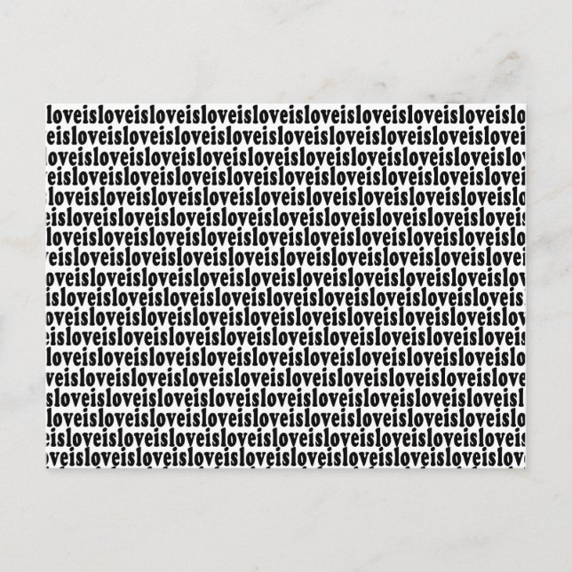 El amor es la postal del amor (Anverso)