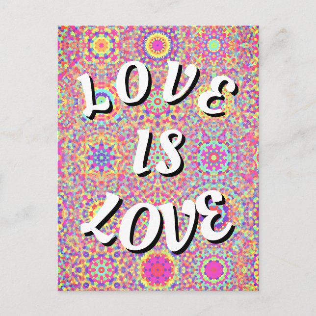 El amor es la postal del Orgullo del Amor (Anverso)