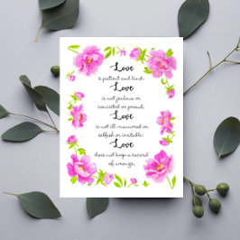El amor es la postal Inspiradora del paciente