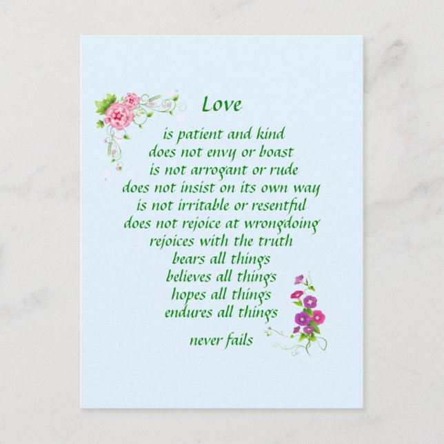 El amor es la postal más grande (Anverso)