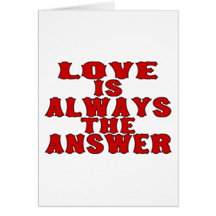 El amor es la respuesta
