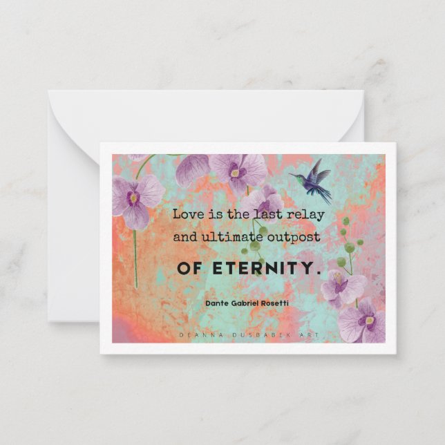 El amor es la tarjeta de arte (Anverso)