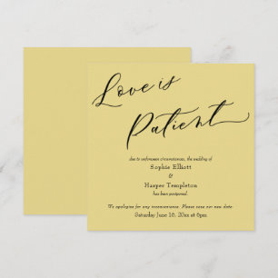 El amor es la tarjeta de Boda pospuesta para el pa