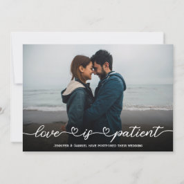 El amor es la tarjeta de foto Boda pospuesta para 