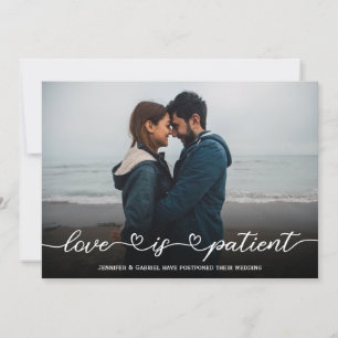 El amor es la tarjeta de foto Boda pospuesta para 