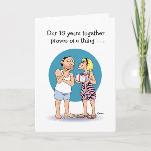 El amor es la tarjeta del décimo aniversario