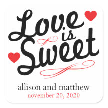 El amor es las etiquetas dulces antiguas de moda (