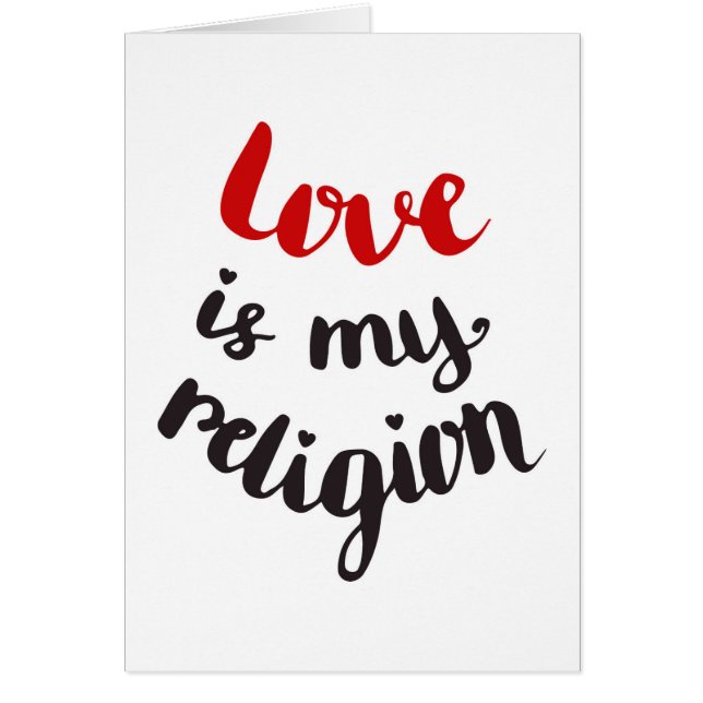 El amor es mi religión (Frente)