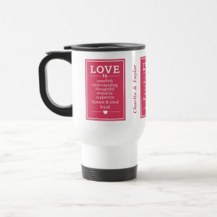 El amor es... nombres personalizados y tazas de ci