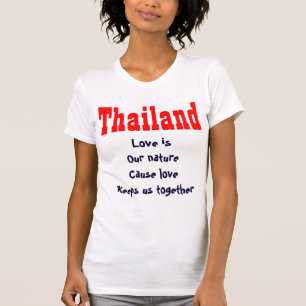 el amor es nuestra naturaleza camisetas de Tailand