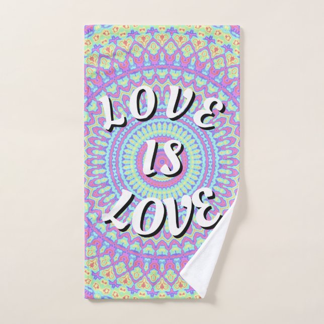 El Amor Es Orgullo Pride (Toalla de mano)