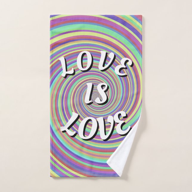 El Amor Es Orgullo Pride (Toalla de mano)