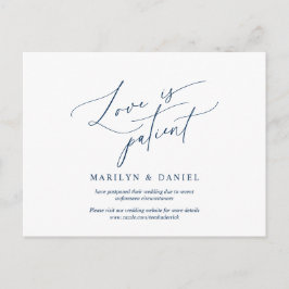 El amor es paciente, azul marino, la invitación po