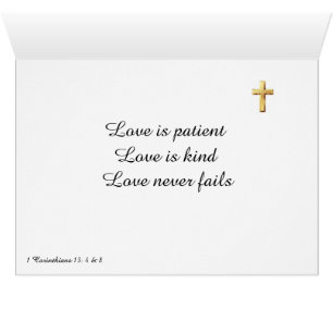 El amor es paciente, el amor es amable, el amor nu