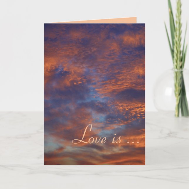 El amor es paciente, el amor es amable - Tarjeta - (Anverso)