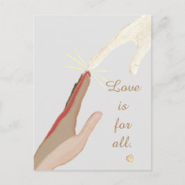 El amor es para todas las postales espirituales de