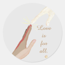 El amor es para todos los Pegatinas espirituales d