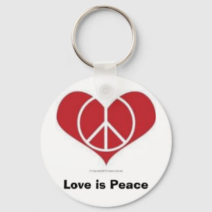 ¡El amor es paz!  Llavero