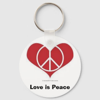 ¡El amor es paz! Llavero