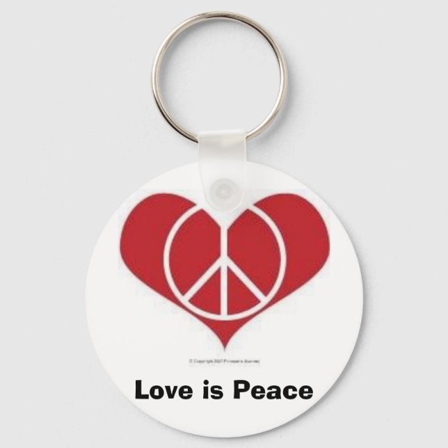 ¡El amor es paz! Llavero (Anverso)