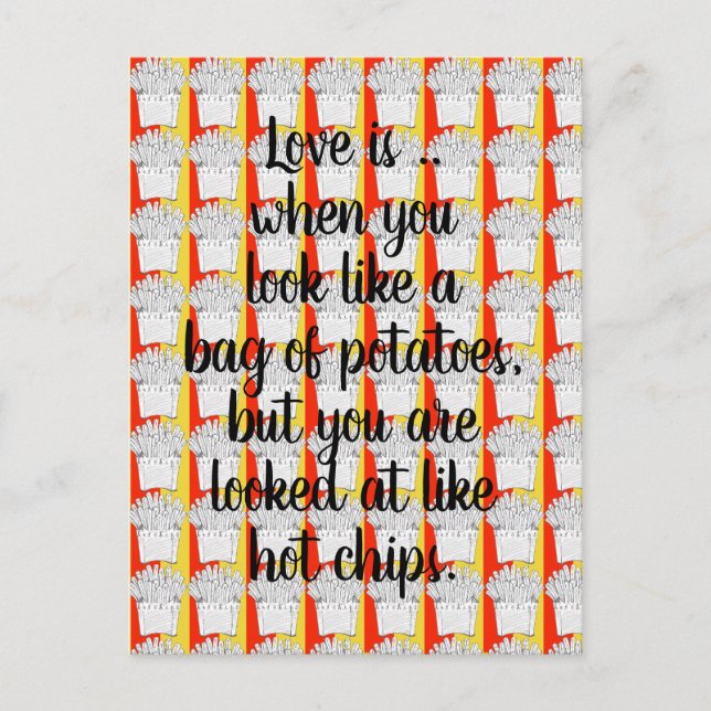 El amor es... Postal (Anverso)