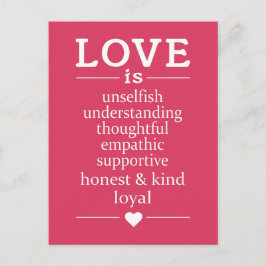 El amor es... postal