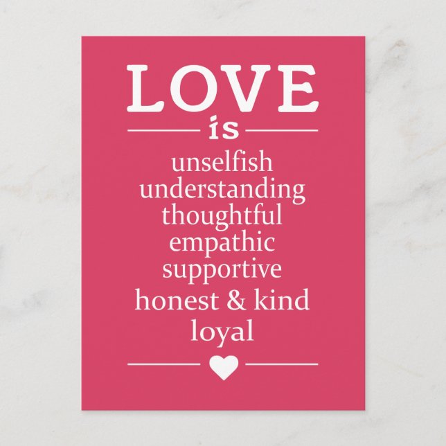 El amor es... postal (Anverso)