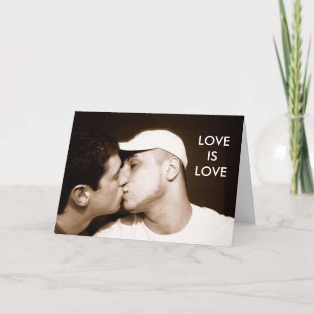 El "amor es tarjeta de felicitación del amor" (Anverso)