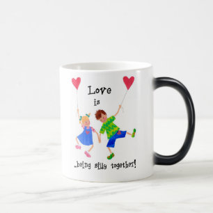 'El amor es...' Taza mágica